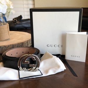 Gucci men’s belt size 100-40 black Gucci box,bags,